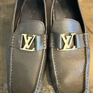 Louis Vuitton Monte Carlo moccasins size 8 1/2 M. Navy blue